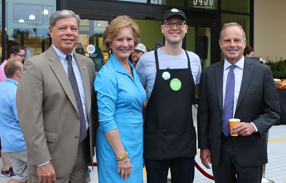 Mayor Villere, Parish President Brister, Store Team Leader Damen Williams, Marty Mayer