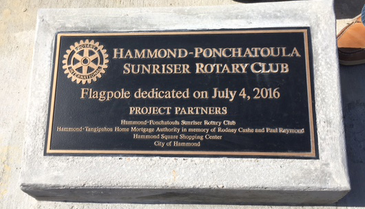 Hammond Square Flag Dedication