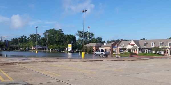 Flooded Shopping Center