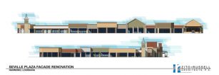 Seville Plaza in Hammond, Louisiana Renovation Rendering